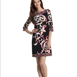 WHBM scroll dress large NWT
